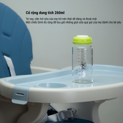 BOBISU | Bình Trữ Sữa Mẹ Cho Bé Làm Từ Thủy Tinh Cao Cấp Dung Tích 260ml [Mua 2 Bình Tặng Cổ Trắng, Ty, Nắp Đậy Ty]
