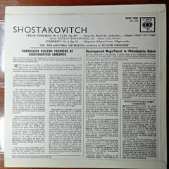 Mstislav Rostropovich, The Philadelphia Orchestra, Eugene Ormandy – Concerto For Cello In E Flat, Op. 107 / Symphony No. 1 In F Major, Op. 10