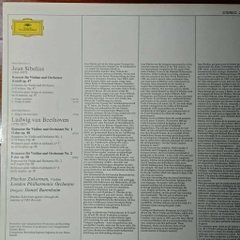 Sibelius, Beethoven, London Philharmonic Orchestra, Pinchas Zukerman, Daniel Barenboim – Sibelius: Violin Concerto / Beethoven: Romances for Violin