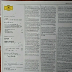Mendelssohn / Bruch, Shlomo Mintz, Chicago Symphony Orchestra • Claudio Abbado – Violin Concertos