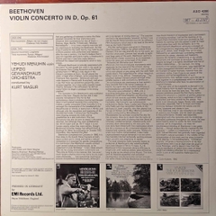 Beethoven, Yehudi Menuhin, Leipzig Gewandhaus Orchestra, Kurt Masur – Violin Concerto