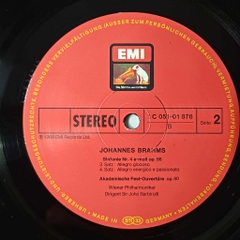 Sir John Barbirolli, Vienna Philharmonic Orchestra – Symphony No. 4 In E Minor, Op. 98 / Academic Festival Overture