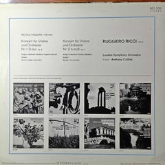 Paganini | Ruggiero Ricci | London Symphony Orchestra | Anthony Collins – Violin Concertos Nos. 1 & 2