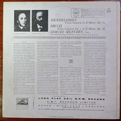 Yehudi Menuhin, The Philharmonia Orchestra, Walter Susskind, Efrem Kurtz – Concerto In E Minor, Op. 64 / Concerto No.1 In G Minor, Op. 26