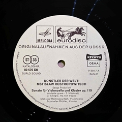 Mstislav Rostropovich plays Schumann, Prokofiev, Handel, Dvořák