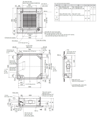 Máy lạnh âm trần cassette Mitsubishi Electric PLY-SP24EA/SUY-SA24VA2 (3 HP)