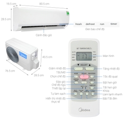 Máy lạnh treo tường Midea MSAFII-24CRN8 (2.5HP) - Non Inverter