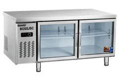 BÀN MÁT INOX CÁNH KÍNH DÀI 1M5 BOSS JSC (HÀNG XUẤT CHÂU ÂU )