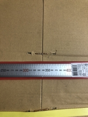 Thước thép thẳng mạ nhũ bạc 600mm 13021