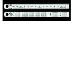 Thước thép thẳng mạ nhũ bạc 150mm 13005