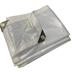 Bạt PVC kẹp lưới sợi polyester - Định lượng 280g/m2 - Dùng che mưa, KHỔ LƯỚI 1.4M