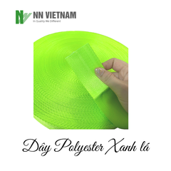 Dây bẹ polyester xanh lá dùng trong xây dựng