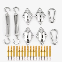 Bộ phụ kiện móc inox 304 dùng lắp đặt lưới che nắng