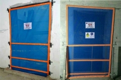Lưới PVC may dây phản quang
