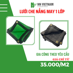 Lưới Che Lan, Cây Trồng - Lưới che nắng 60% - Màu Đen (May 1 lớp)