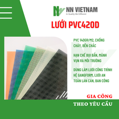 Lưới PVC may dây phản quang