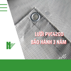 Lưới PVC may dây phản quang