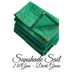 Lưới che nắng 80% - HDPE 230GSM - Xanh Đen