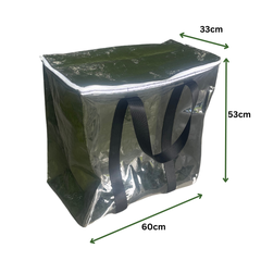 Túi Bạt Nắp Vuông Đựng Đồ, Chống Nước - Xanh Rêu