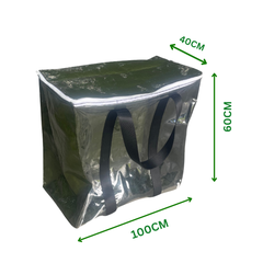 Túi Bạt Nắp Vuông Đựng Đồ, Chống Nước - Xanh Rêu