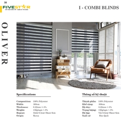 Rèm cầu vồng Fivestar Oliver 01-03