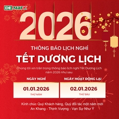 THÔNG BÁO THỜI GIAN NGHỈ TẾT DƯƠNG LỊCH 2026