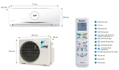 MKC50/1.0HP +1.0HP Combo Máy lạnh Daikin Multi S Chính hãng