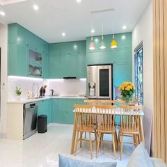 Bộ bàn ăn gỗ song tiện - BAX01