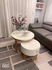 Bàn trà đôi có hộp BT02