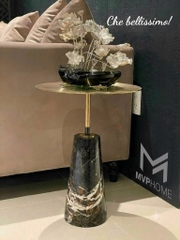 Tab Decor Trụ Đá Mặt Inox Side Table