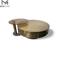 Bàn Trà Inox Xước