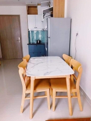 Bộ bàn ăn gỗ song tiện - BAX01