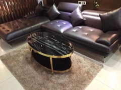 Bàn trà đá Mango chân inox