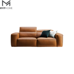 Sofa da thật Module tựa lật
