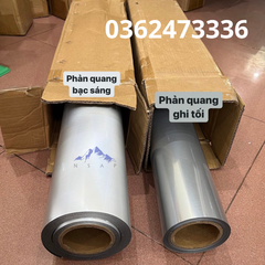 Decal phản quang màu bạc sáng, ghi tối