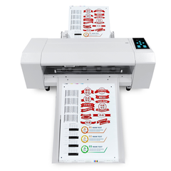 Máy cắt bế decal lên giấy tự động FCG350