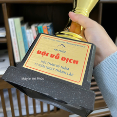 Miếng dán cúp bóng đá, huy chương thể thao, thẻ tên...