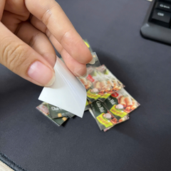 Decal PP, decal ngọc trai in mực nước, mực pigment, mực dầu eco (có lớp keo bóc dán)