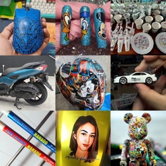 Decal trượt nước - in lên thủy tinh, nhựa, kim loại...