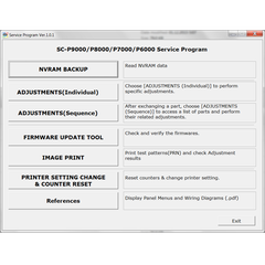 Phần mềm reset - Service Adjustment Program cho máy in Epson SureColor SC-P6000, P7000, P8000, P9000, P6050, P6070, P6080, P7050, P7070, P7080, P8050, P8070, P8080, P9050, P9070, P9080