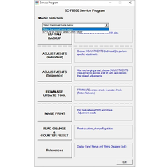 Phần mềm reset - Service Adjustment Program cho máy in Epson SureColor SC-F6300, F6330, F6340, F6350, F6360, F6370, F6380, F9300, F9330, F9340, F9350, F9360, F9370, F9380