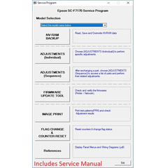 Phần mềm reset - Service Adjustment Program cho máy in Epson SureColor SC-F6300, F6330, F6340, F6350, F6360, F6370, F6380, F9300, F9330, F9340, F9350, F9360, F9370, F9380