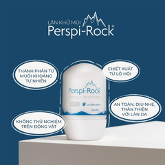 Perspi-Rock Lăn Khử Mùi Lô Hội 50ml