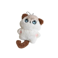 Móc Khóa Mèo Trắng Nâu