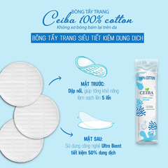 Ceiba Bông Tẩy Trang - 80 miếng
