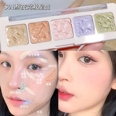 XIXI Bảng Kem Che Khuyết Điểm 5 Màu #01