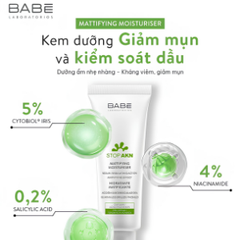 BABE Kem Dưỡng Laboratorios Stop AKN Mattifying Fluid 50ml