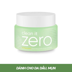 Banila Co Sáp tẩy trang Zero Pore Clarifying (màu xanh lá) 100ml - dành cho da dầu, mụn
