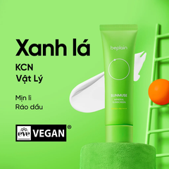Beplain Chống Nắng Mineral Sunscreen SPF50+ PA++++ 50ml (Xanh Lá)