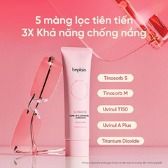 Beplain Chống Nắng Sunmuse Tone Up & Correcting Peach Pink 50ml